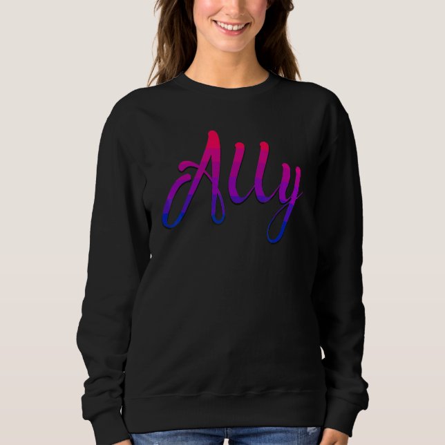 Sweatshirt Drapeau Bisexual Bi Pride (Devant)