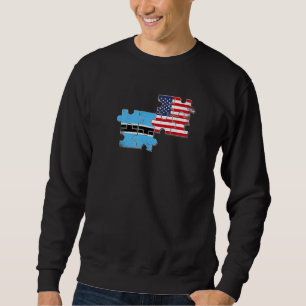 Sweatshirt Drapeau botswanais américain des racines amoureuse