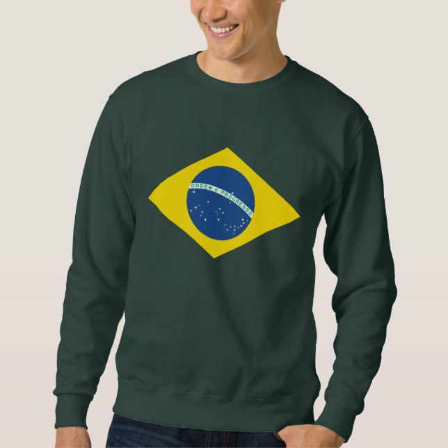 Sweatshirt Drapeau Brasil (Devant)