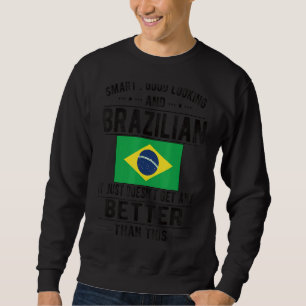 Sweatshirt Drapeau brésilien de bonne allure Brésil racine br