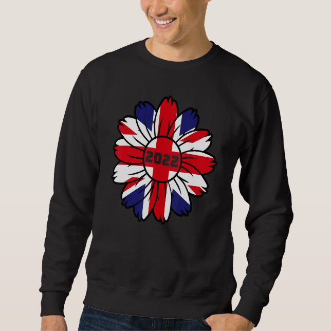 Sweatshirt Drapeau britannique Angleterre Royaume-Uni Grande- (Devant)