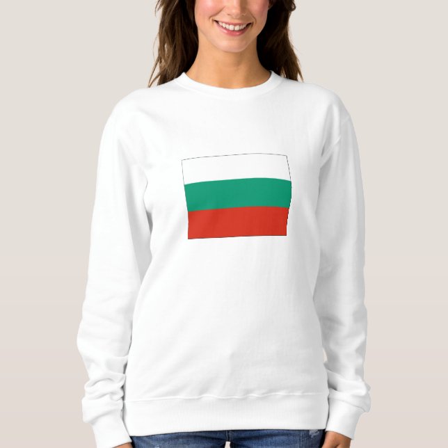 Sweatshirt Drapeau Bulgare Patriotique (Devant)