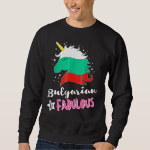 Sweatshirt Drapeau bulgare Unicorne Bulgarie