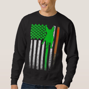 Sweatshirt Drapeau Bulldog français Jour de la Saint Patrick