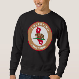 Sweatshirt Drapeau Ca Cupertino California Et Bear Badge Souv