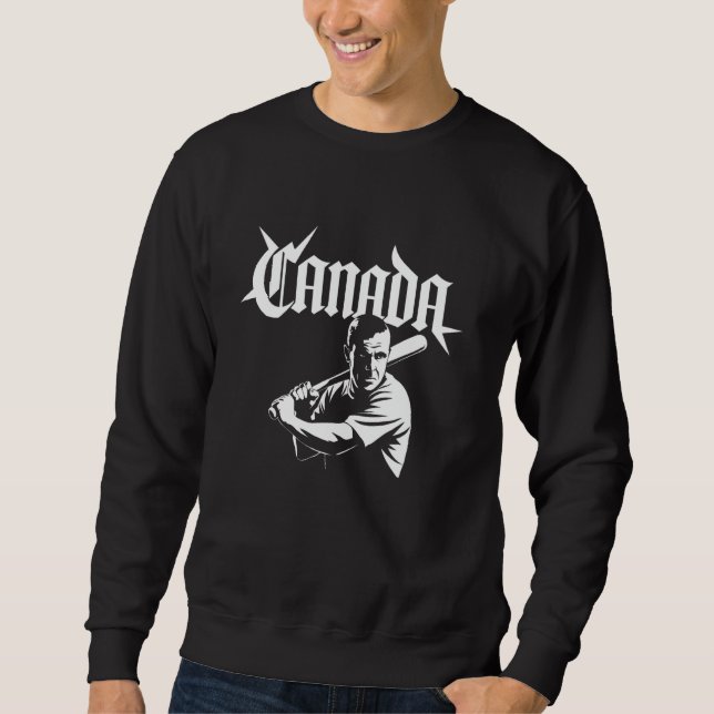 Sweatshirt Drapeau-cadeau Canada Varsity Canadien Toronto Ret (Devant)