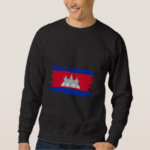 Sweatshirt Drapeau cambodgien Racines cambodgiennes Fierté ca