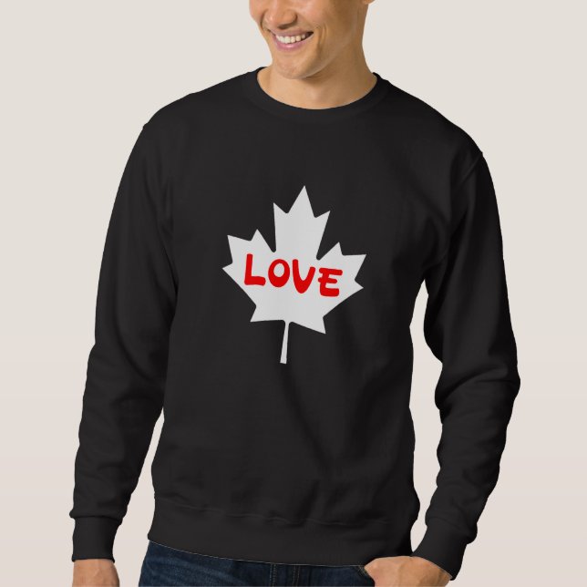 Sweatshirt Drapeau canadien Canada Feuille d'érable   (Devant)