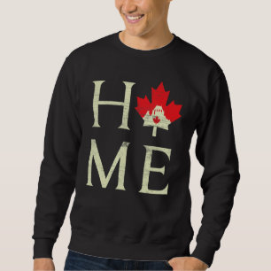Sweatshirt Drapeau canadien fier érable de la fête du Canada 