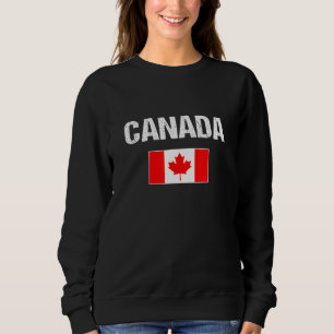 Sweatshirt Drapeau Canadien Pour Hommes Femmes