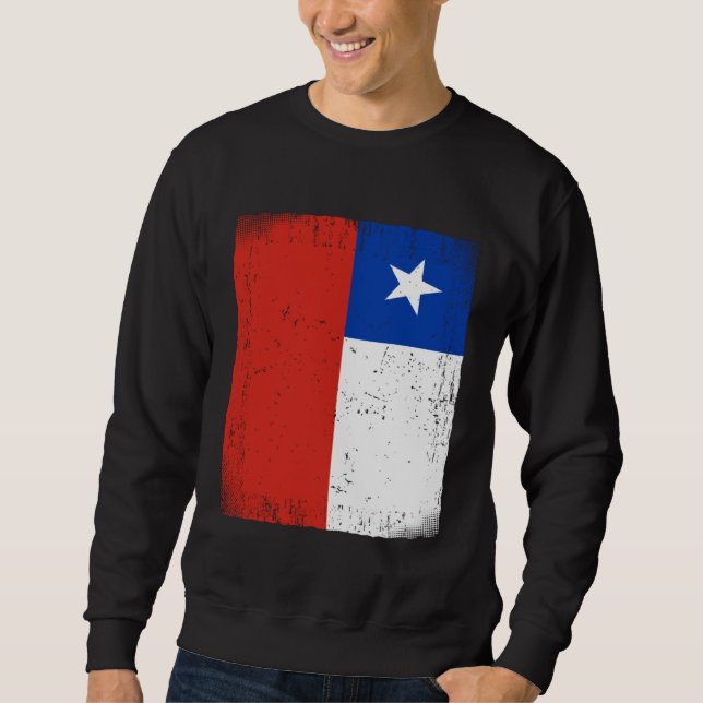 Sweatshirt Drapeau chilien Chili  1 (Devant)