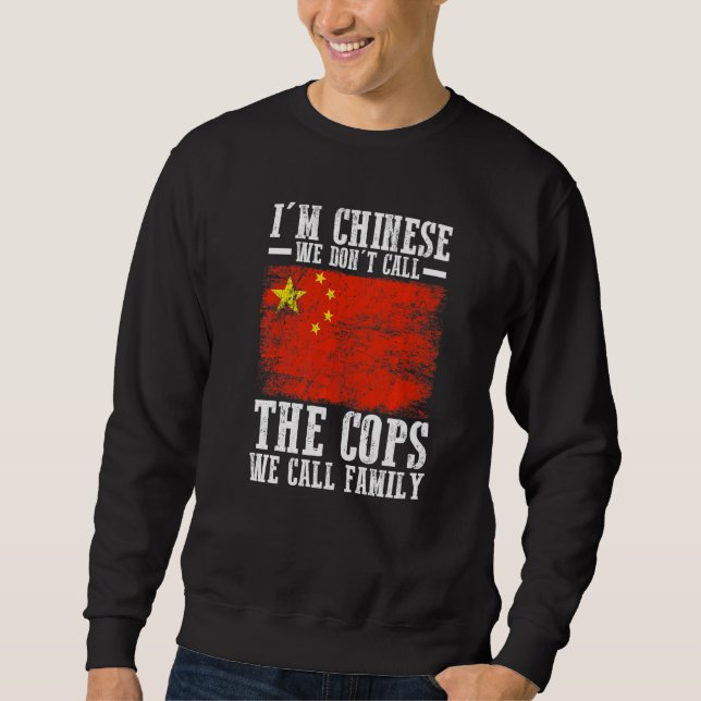 Sweatshirt Drapeau chinois (Devant)