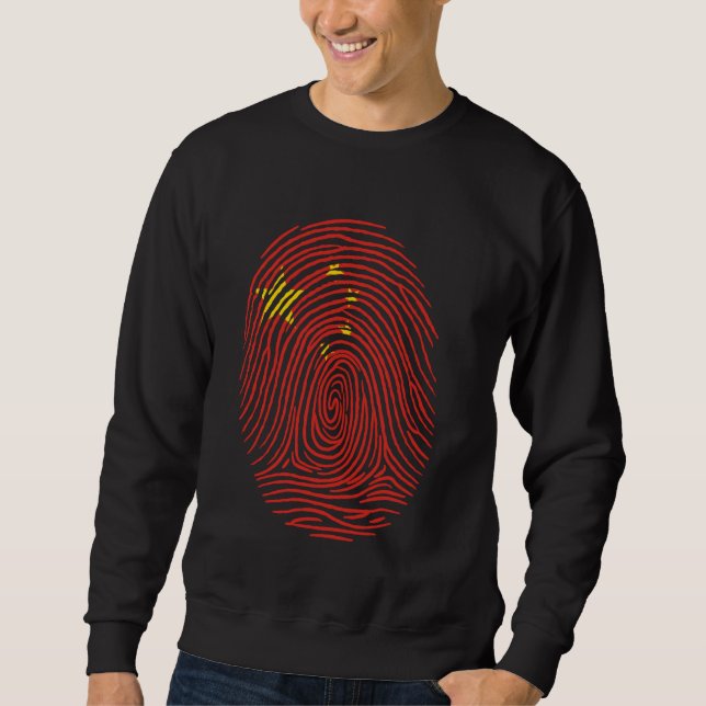 Sweatshirt Drapeau chinois Fier chinois (Devant)