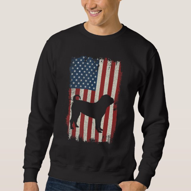 Sweatshirt Drapeau chinois Shi Pei Américain Chien Usa Chien  (Devant)