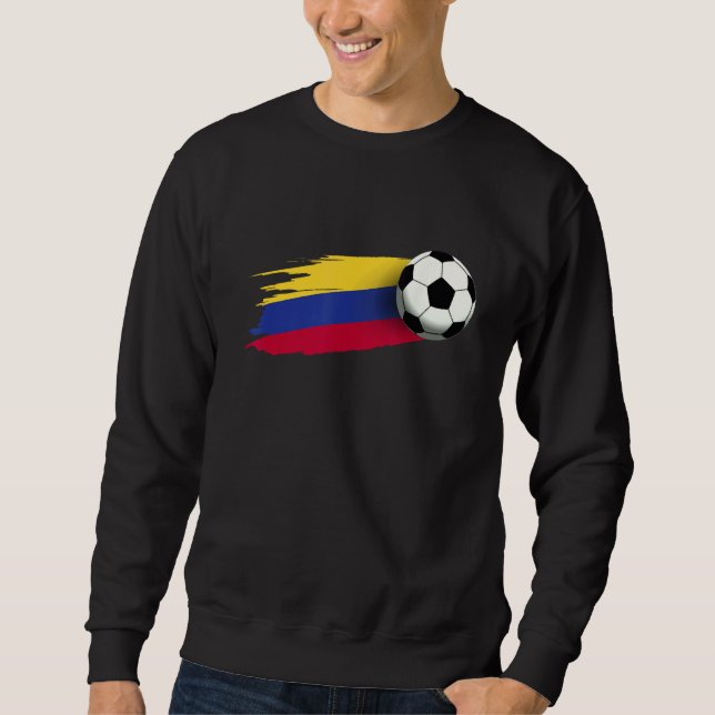 Sweatshirt Drapeau Colombie Jersey Colombienne Soccer Team Co (Devant)