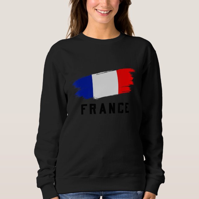 Sweatshirt Drapeau cool France Avec Fierté Tee - shirts Paris (Devant)