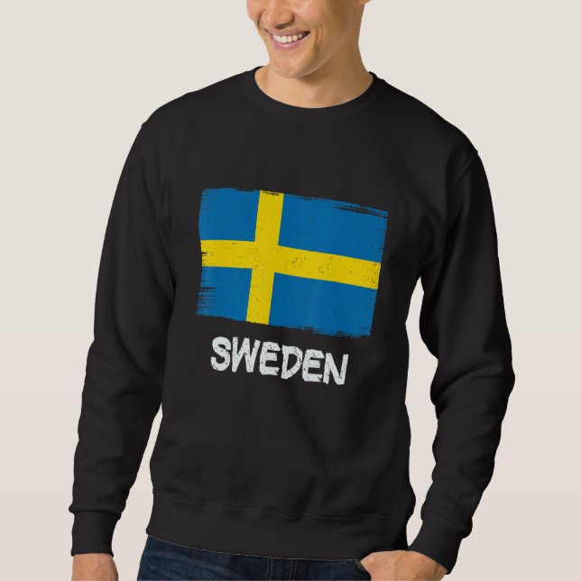 Sweatshirt Drapeau cool Suède (Devant)