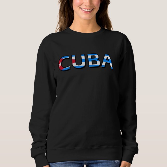 Sweatshirt Drapeau cubain (Devant)