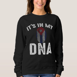 Sweatshirt Drapeau cubain américain, c'est dans mon ADN