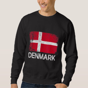 Sweatshirt Drapeau danois Vintage
