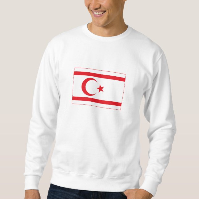 Sweatshirt Drapeau de Chypre du Nord (Devant)