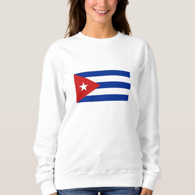 Sweatshirt Drapeau de Cuba (Devant)
