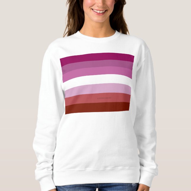 Sweatshirt Drapeau de fierté lesbienne de SlipperyJoe féminin (Devant)