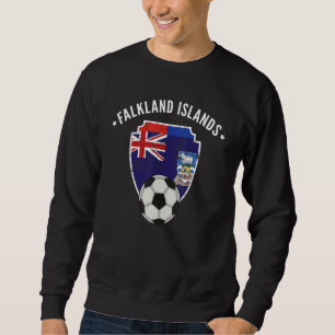 Sweatshirt Drapeau de football des îles Falkland Racines de l