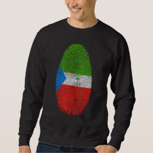 Sweatshirt Drapeau de Guinée équatoriale Empreinte Guinée équ