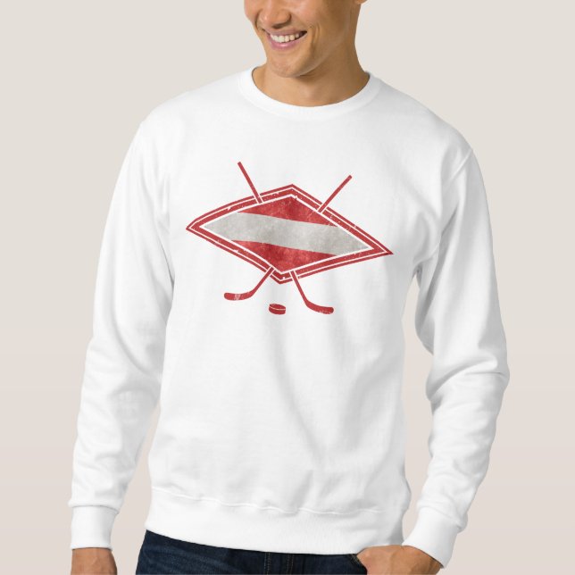 Sweatshirt Drapeau de hockey autrichien Österreich (Devant)