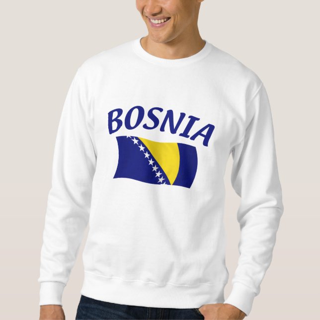 Sweatshirt Drapeau de la Bosnie (Devant)