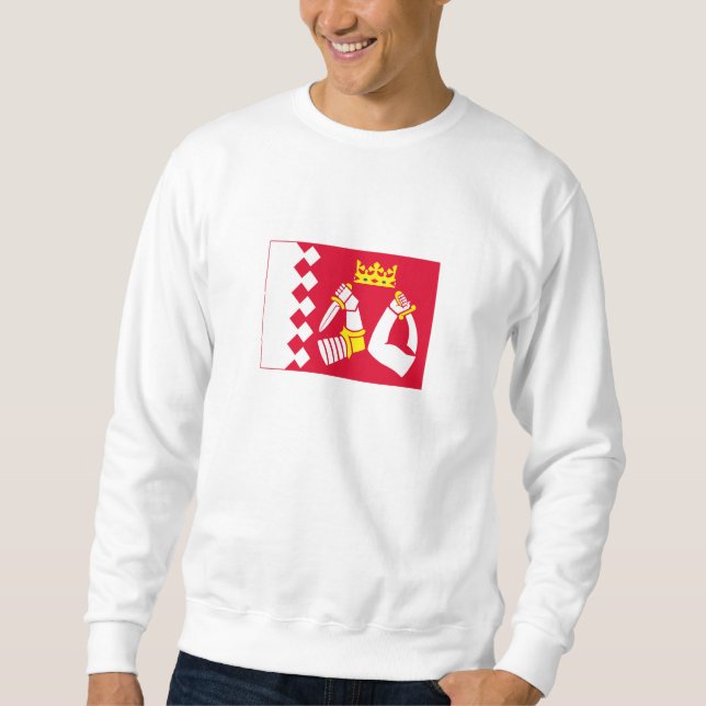 Sweatshirt Drapeau de la Carélie du Nord (Devant)