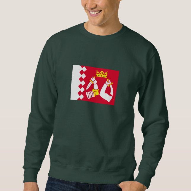 Sweatshirt Drapeau de la Carélie du Nord (Devant)