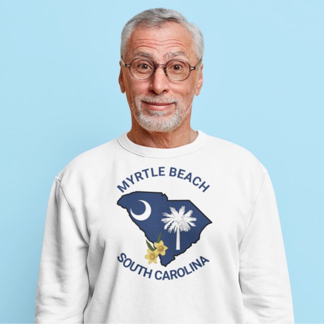 Sweatshirt Drapeau de la Caroline du Sud Fleur de l'État Jess (Créateur téléchargé)