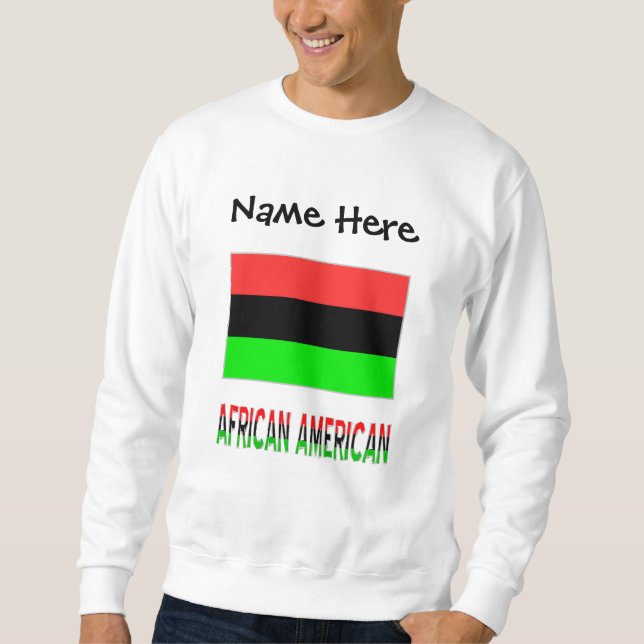 Sweatshirt Drapeau de la diaspora afro-américaine personnalis (Devant)