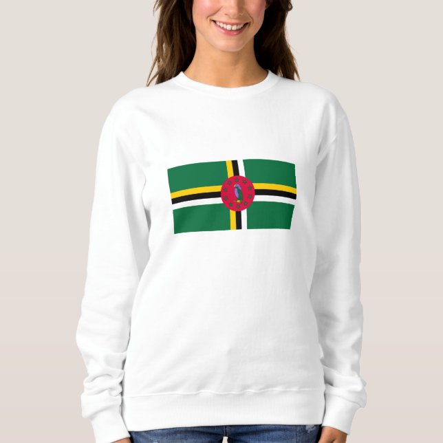 Sweatshirt Drapeau de la Dominique (Devant)