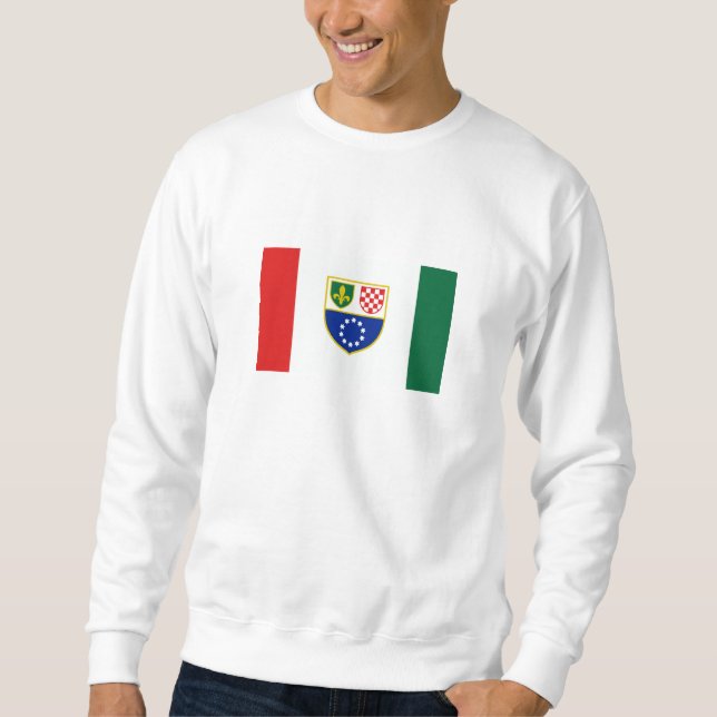 Sweatshirt Drapeau de la Fédération de Bosnie (Devant)