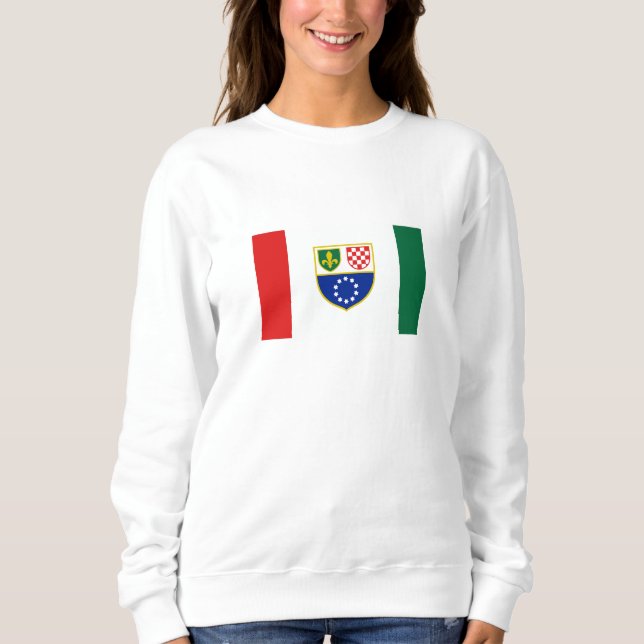 Sweatshirt Drapeau de la Fédération de Bosnie-Herzégovine (Devant)