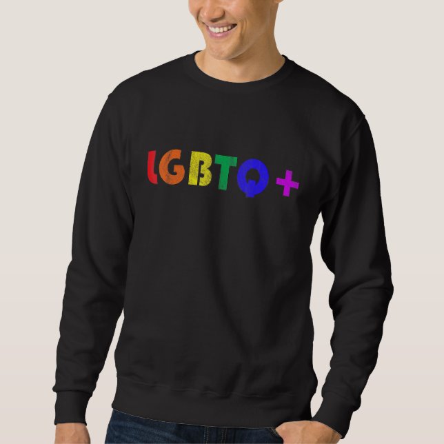 Sweatshirt Drapeau de la fête du pyjama Camping lesbien - Hap (Devant)
