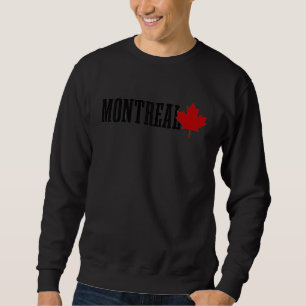 Sweatshirt Drapeau de la feuille d'érable du Québec Montréal