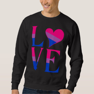 Sweatshirt Drapeau de la fierté Bi Fierté bisexuelle Amour So