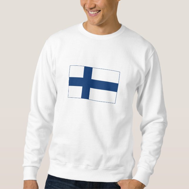 Sweatshirt Drapeau de la Finlande (Devant)