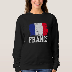 Sweatshirt Drapeau de la France Football américain Vintage Fa