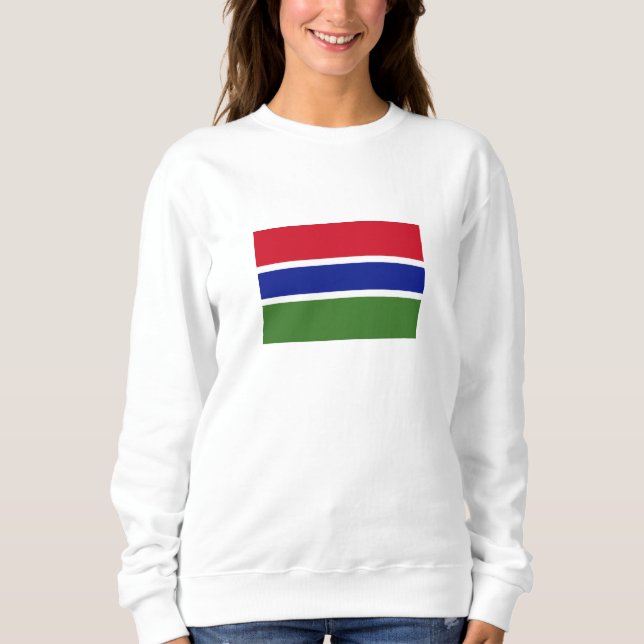 Sweatshirt Drapeau de la Gambie (Devant)