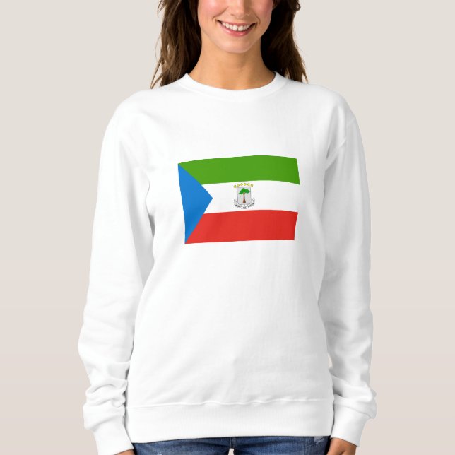 Sweatshirt Drapeau de la Guinée équatoriale (Devant)