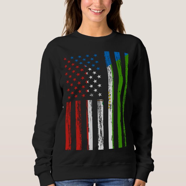 Sweatshirt Drapeau de la Guinée équatoriale Amérique États-Un (Devant)