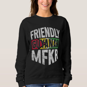 Sweatshirt Drapeau de la Guyane Hommes et femmes guyanais fie
