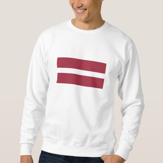 Sweatshirt Drapeau de la Lettonie (Devant)