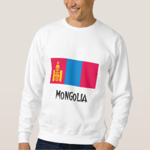 Sweatshirt Drapeau de la Mongolie