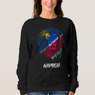 Sweatshirt Drapeau de la Namibie en tête de lion